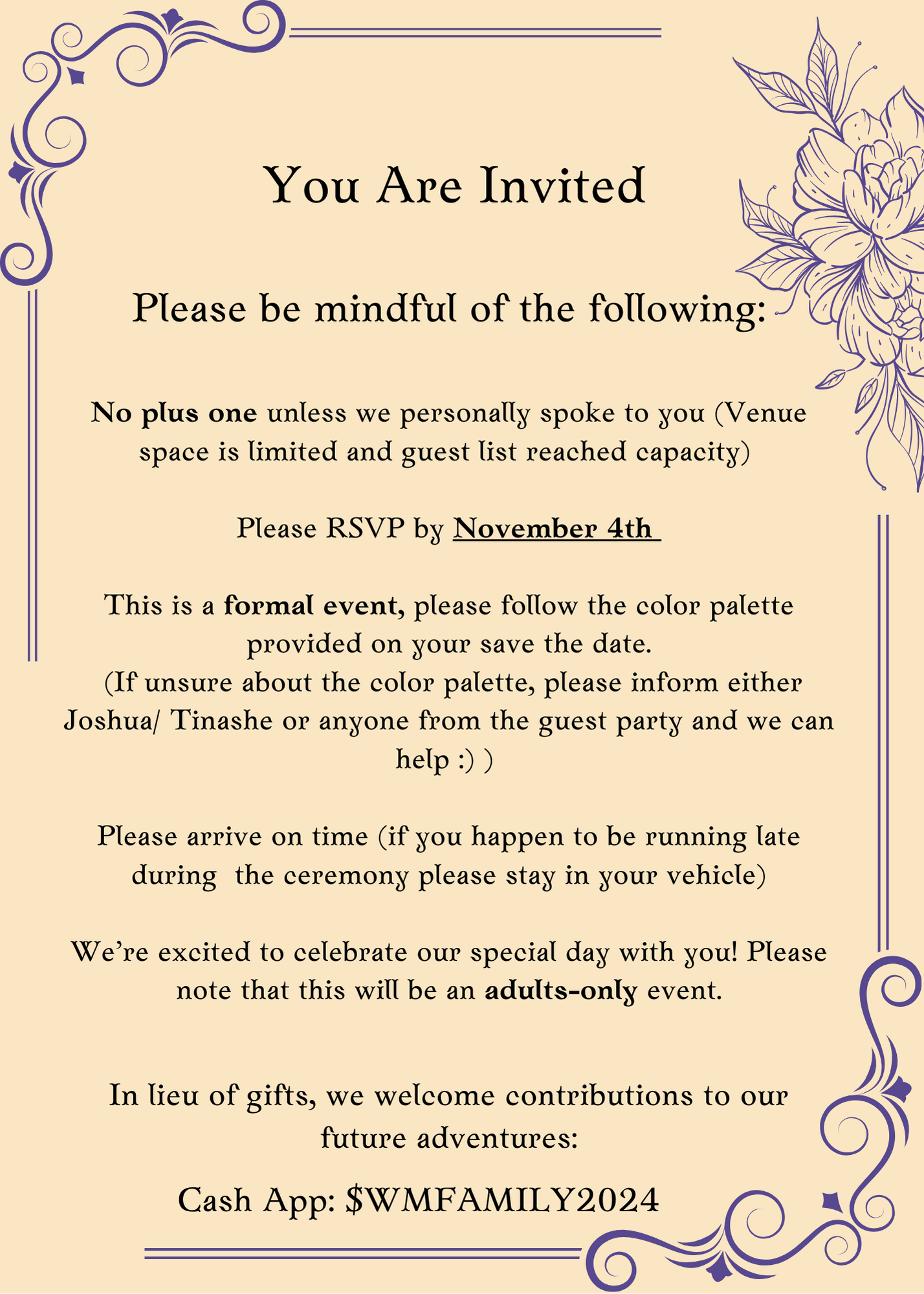 The Wedding Website of Tinashe Mutambara and Joshua Williams