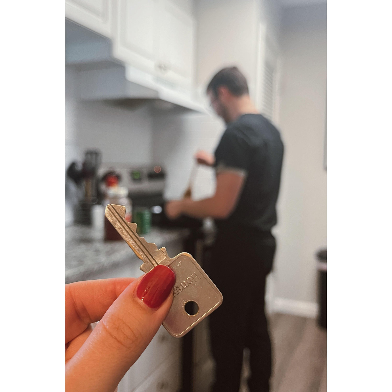 The day we moved in together!