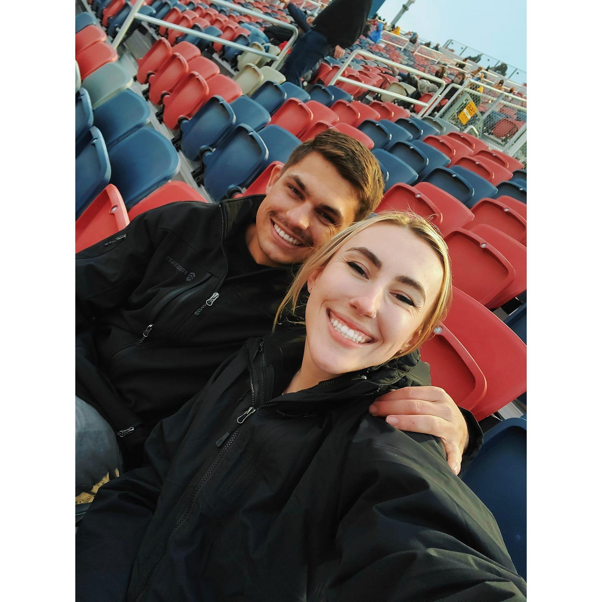 Our first NASCAR race together