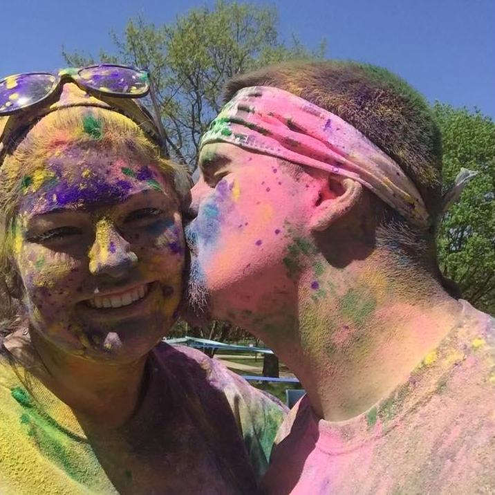 Holy, festival of colors at Augustana College 2016