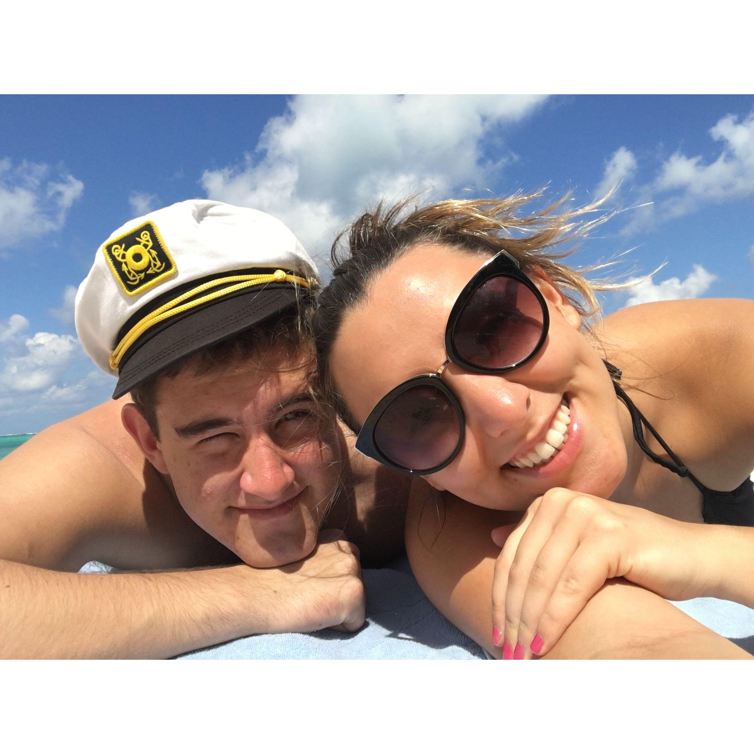 We enjoyed a beach day in Nassau, Bahamas during our college Spring Break. Jordan continues to refer to Fred as the Popeye to her Olive <3