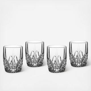 Brookside Double Old Fashioned Glass, Set of 4