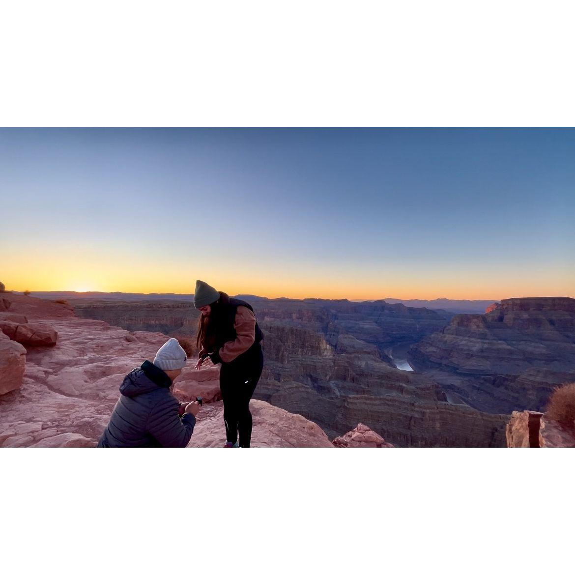 Grand Canyon Proposal-The moment I said Yes!