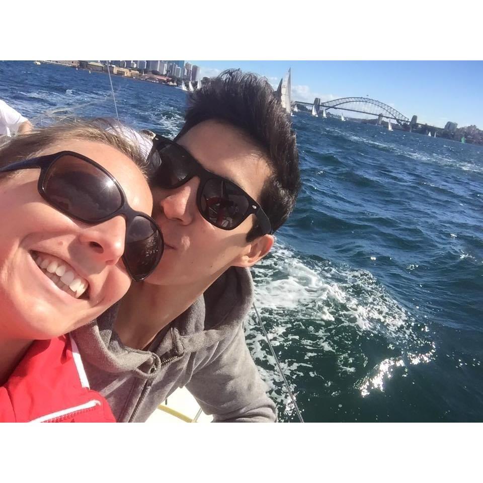 One of our first sails around the harbour 2016