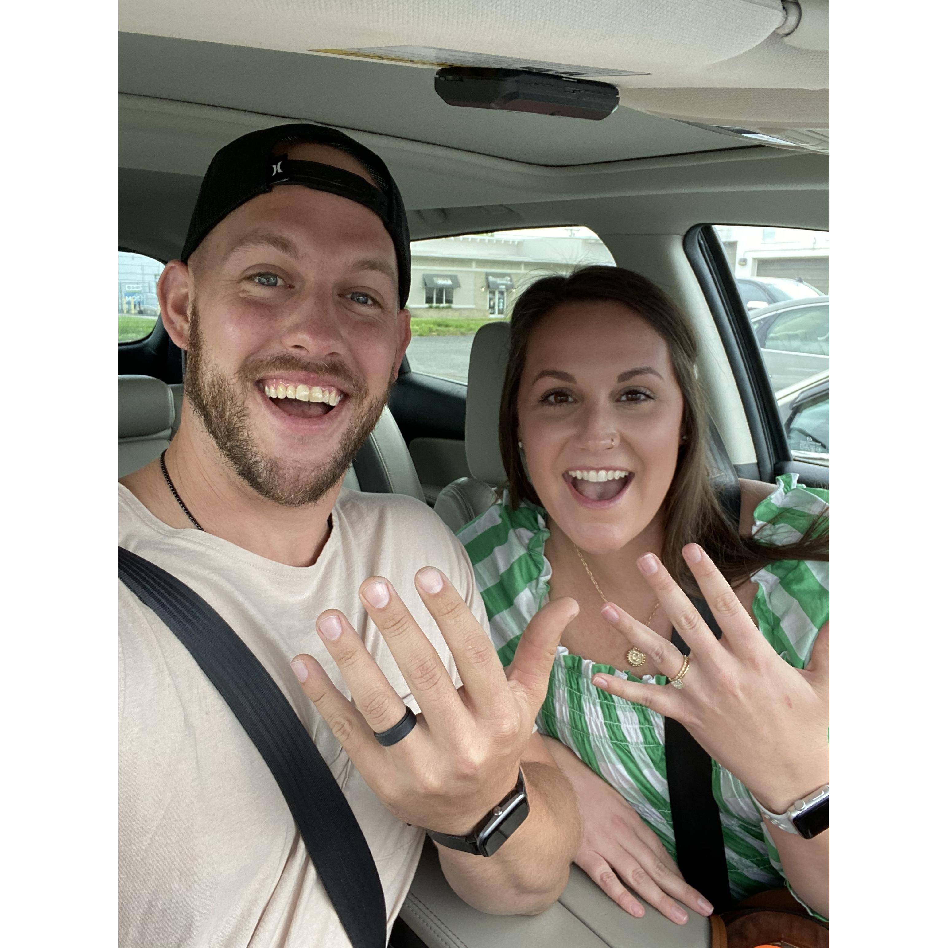We officially tied the knot April 25 with our Pastor at our church, Hill City!