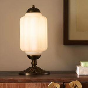The Eloise Scallop Milk Glass Table Lamp