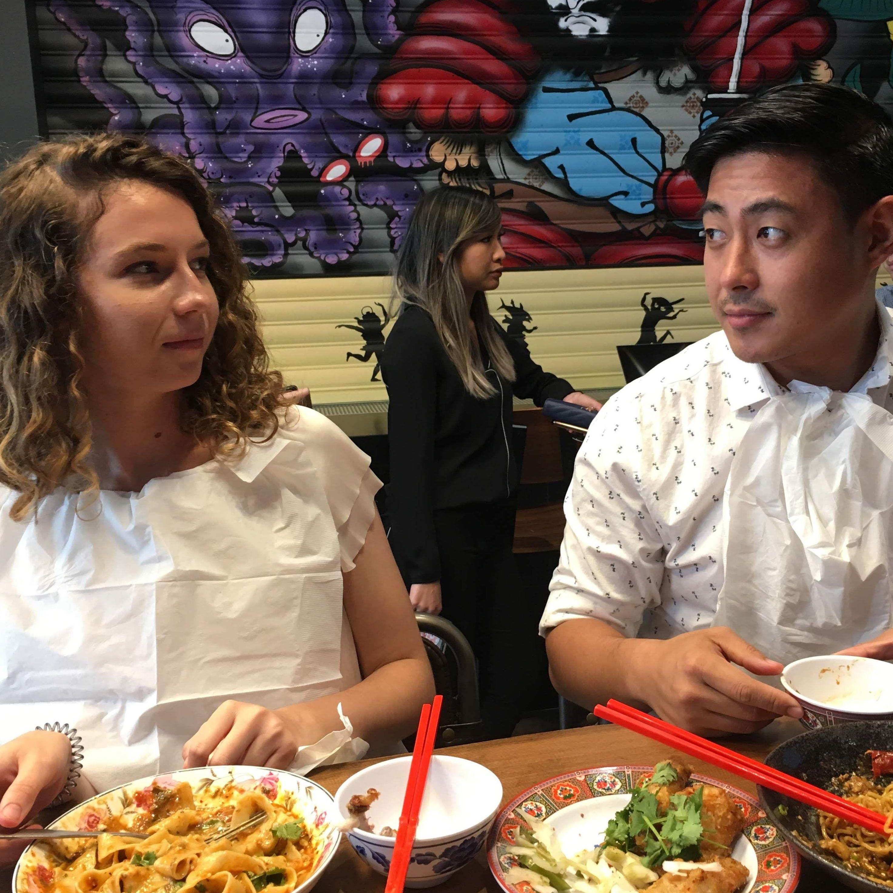 One of our first unofficial dates at our favorite restaurant that no longer exists. RIP Super Good.