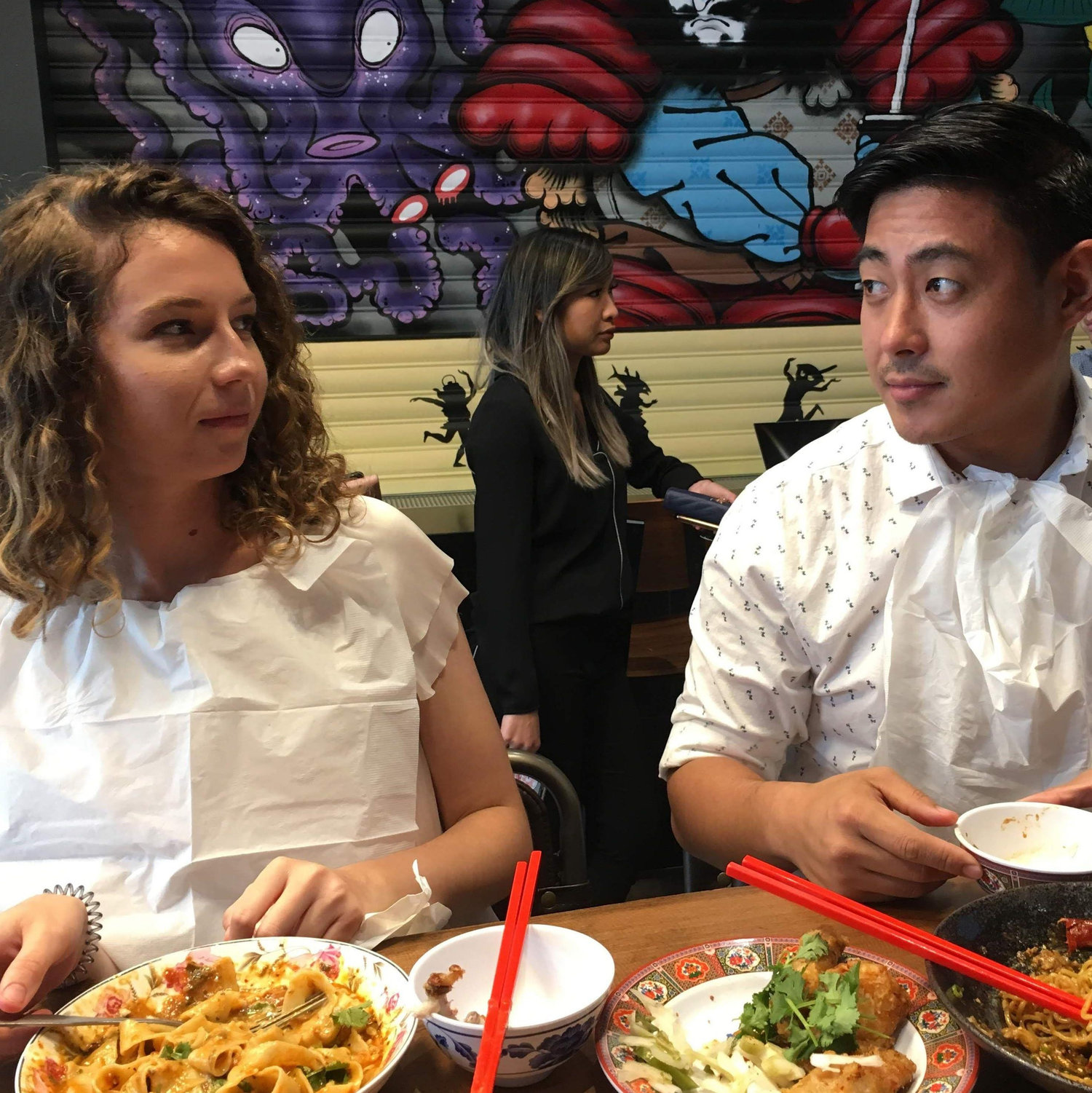 One of our first unofficial dates at our favorite restaurant that no longer exists. RIP Super Good.