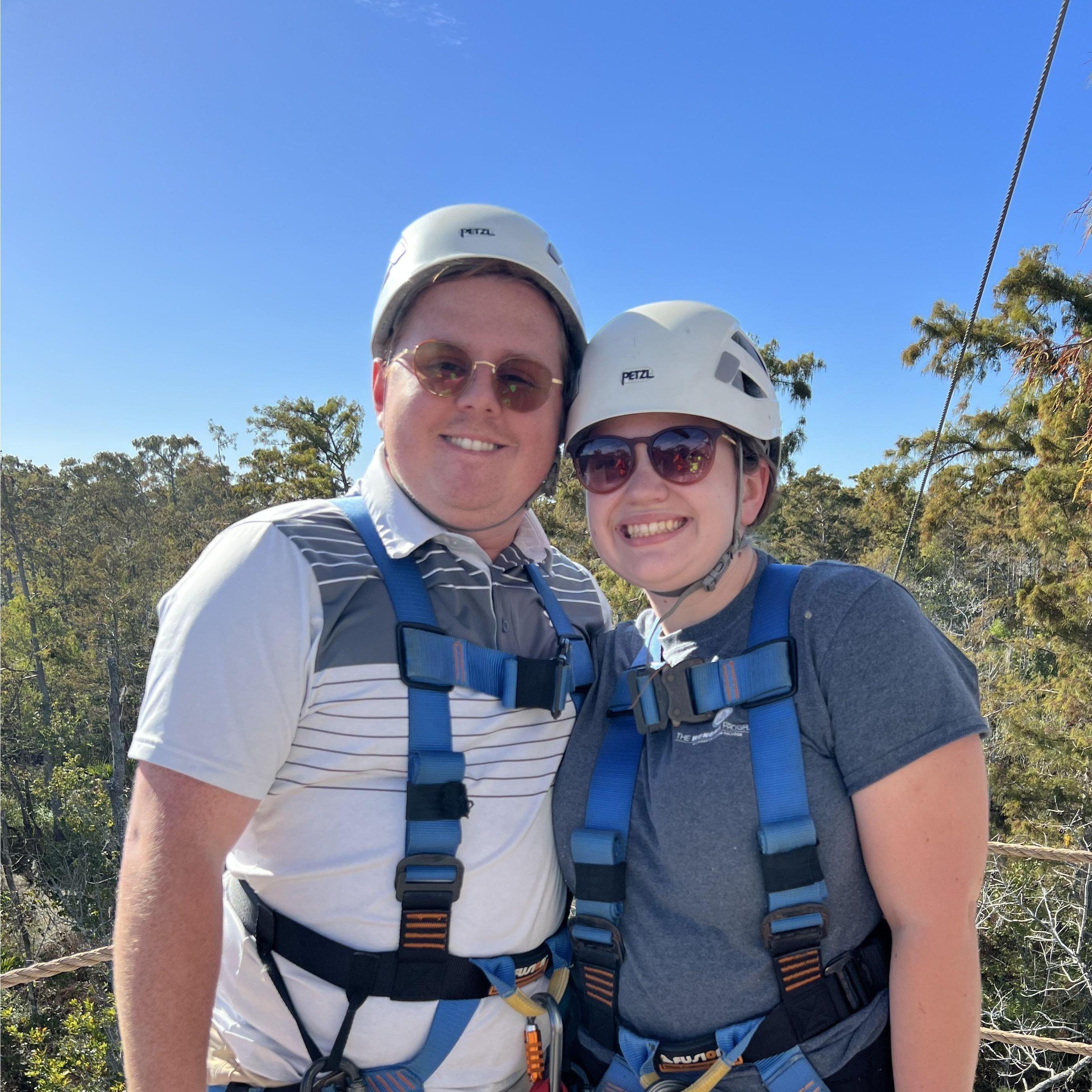 Ziplining over Alligators in New Orleans