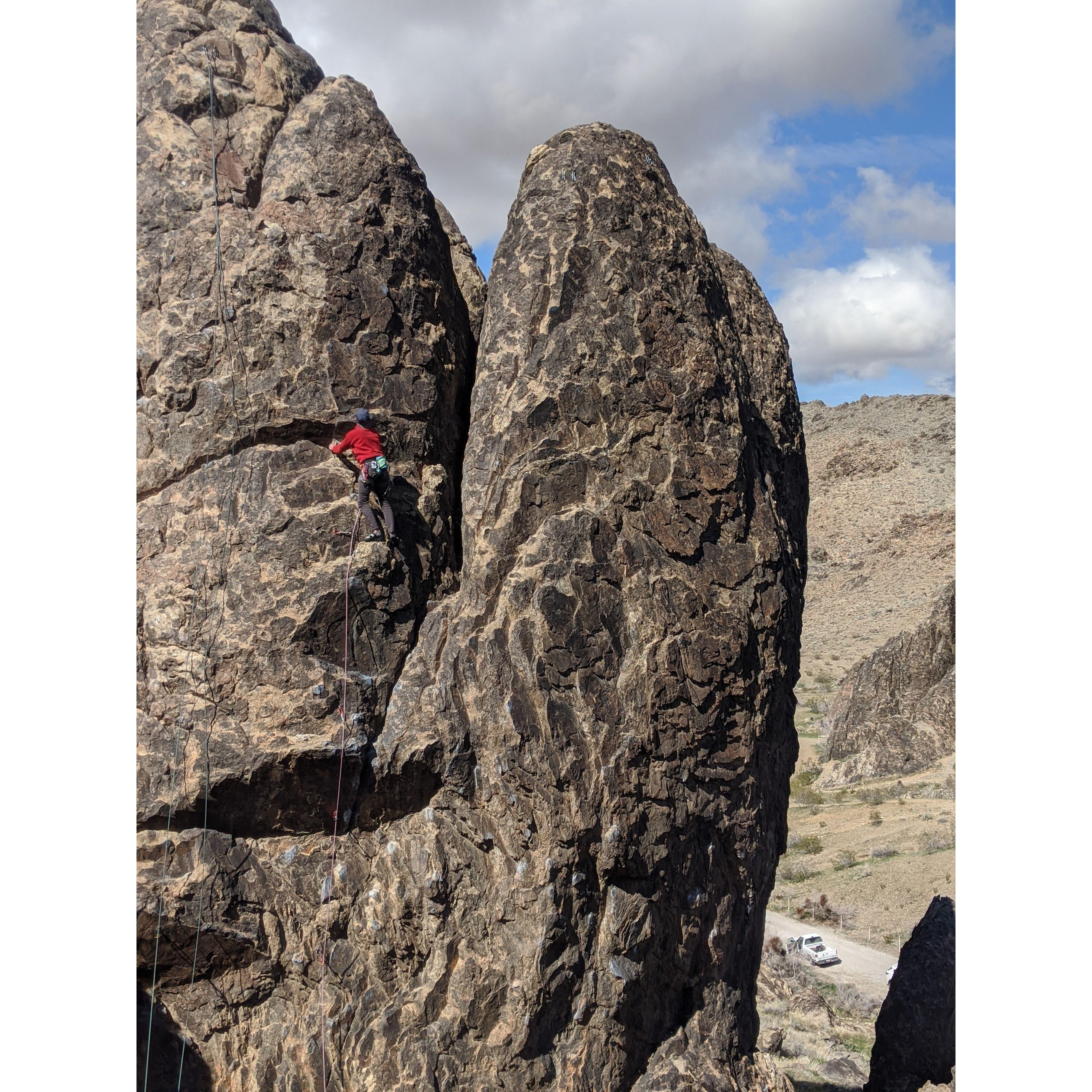 Our first climbing trip together