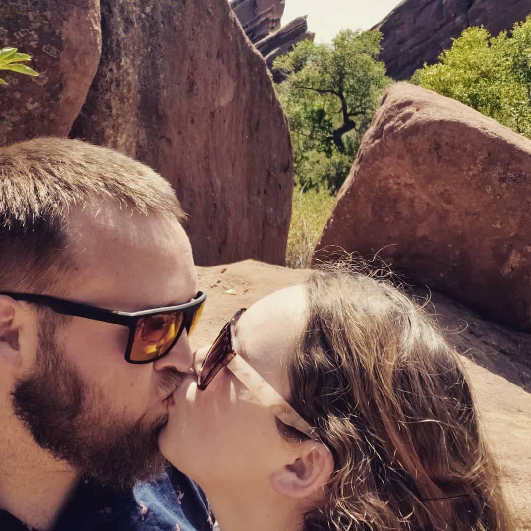 John and Katie at Red Rocks Amphitheater in Colorado!