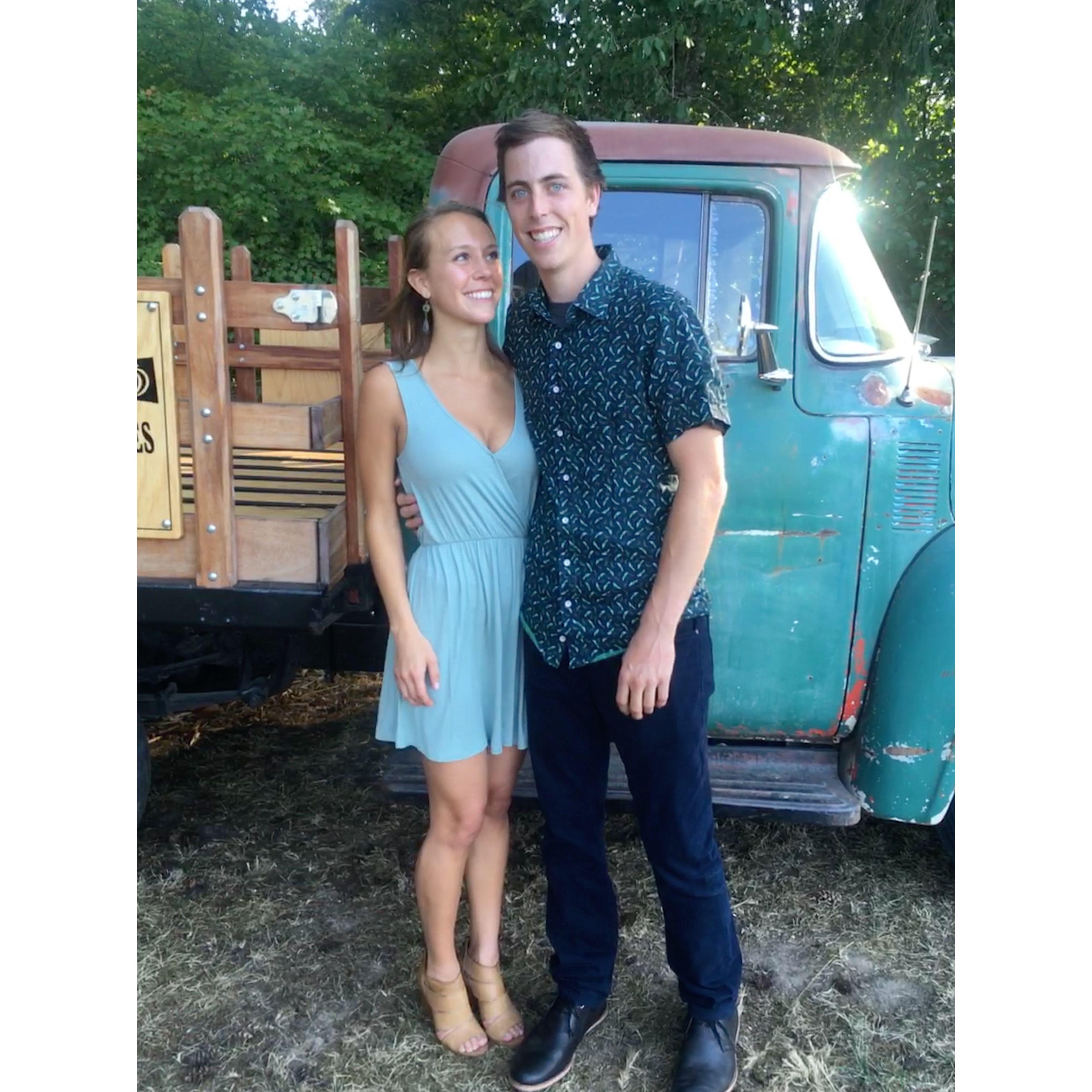 Our first time going to a wedding together!