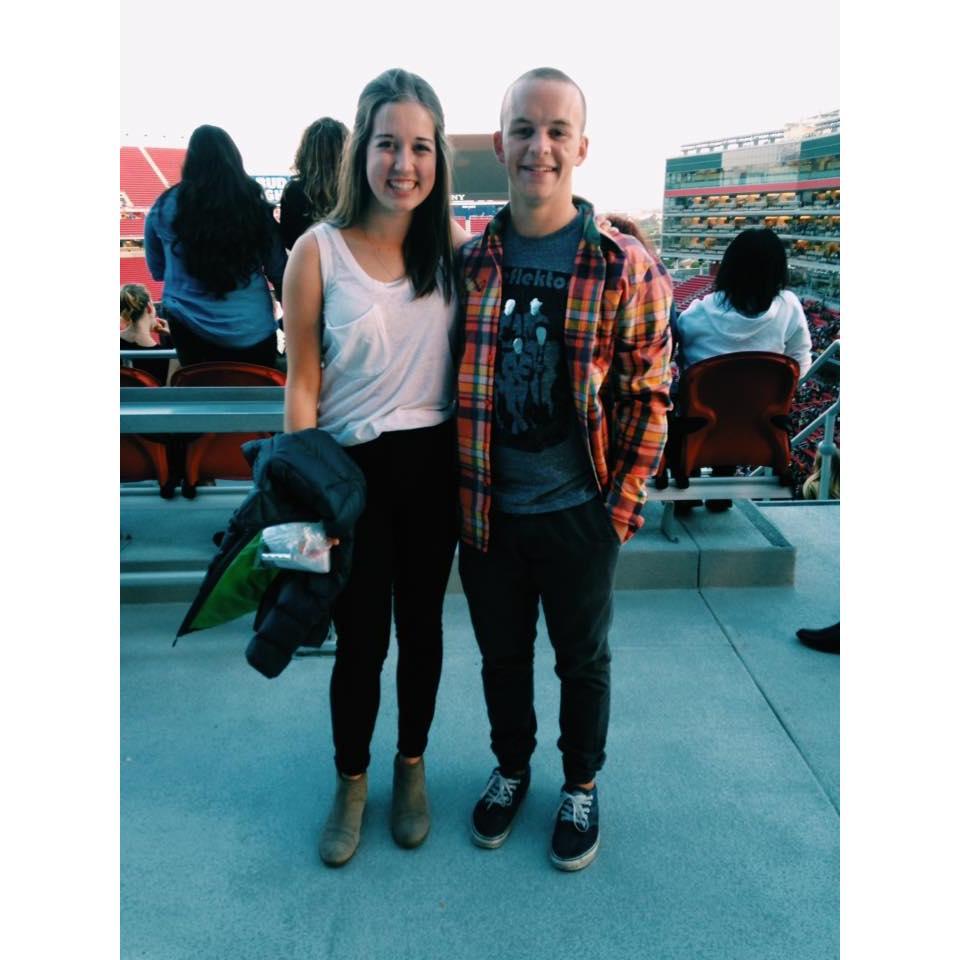 At Beyoncé's "Lemonade" album tour at Levi's Stadium in 2016. One of the many concerts we've attended together.