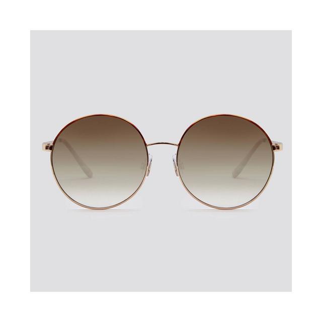 Women's Round Metal Silhouette Sunglasses - Wild Fable™ Gold