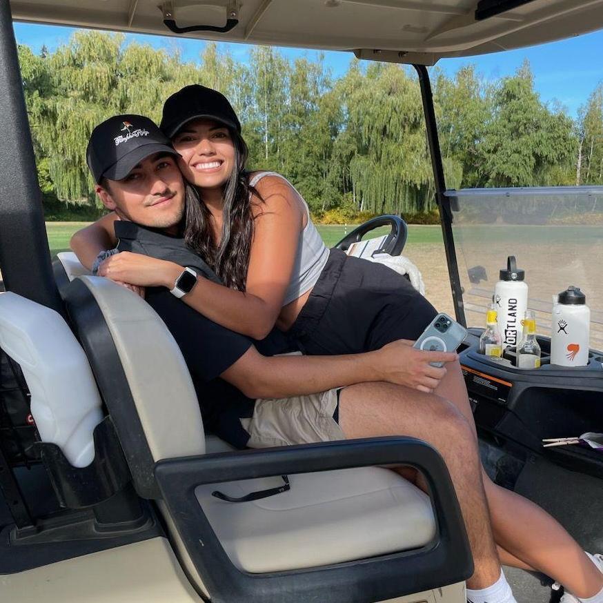 Spending the summer weekends golfing