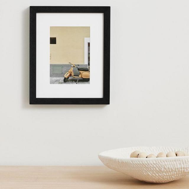 Wood Gallery Frame, 9"x11" Overall (4"x6", 5"x7" Opening) - Black