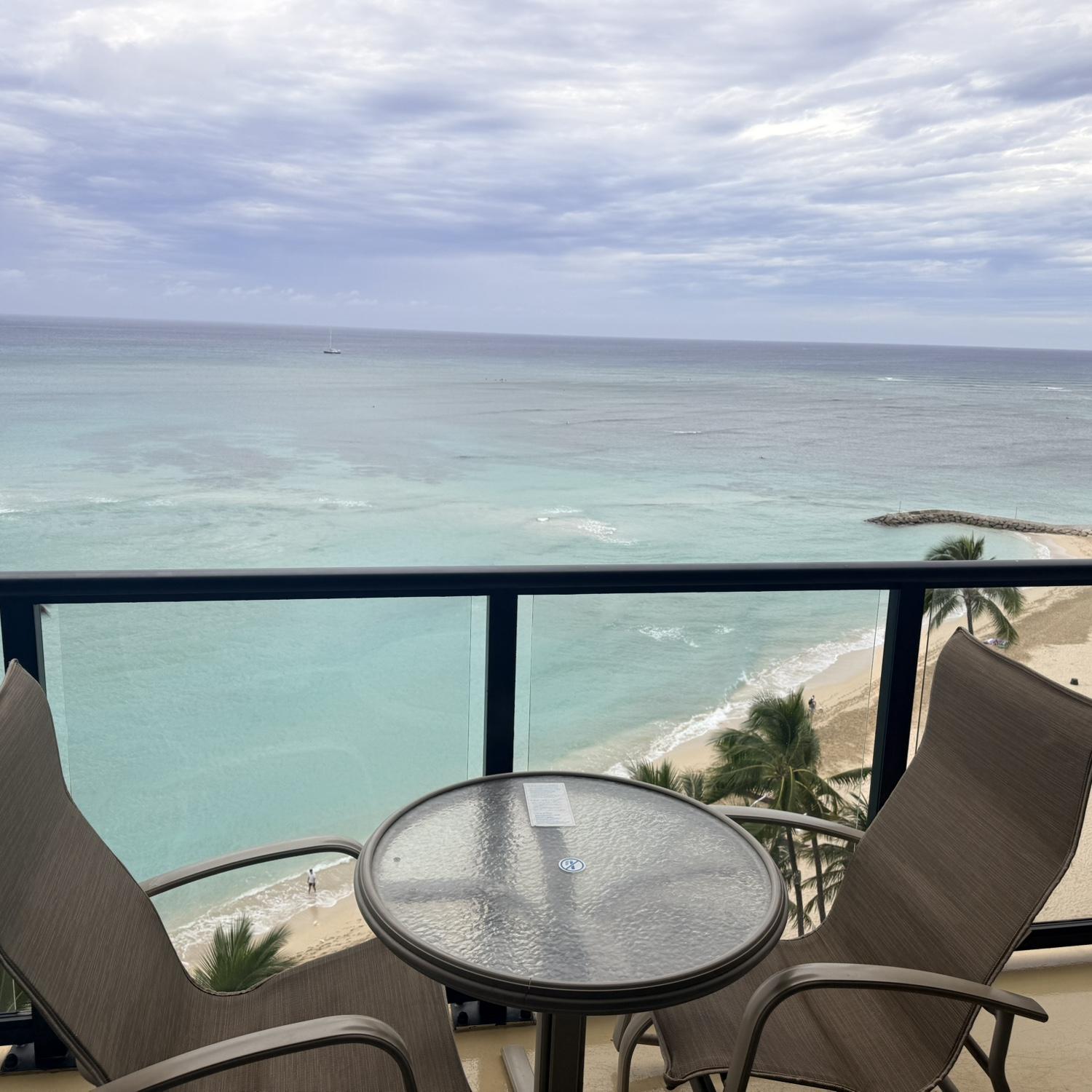 View from our room at the Outrigger in Waikiki | 04/17/26