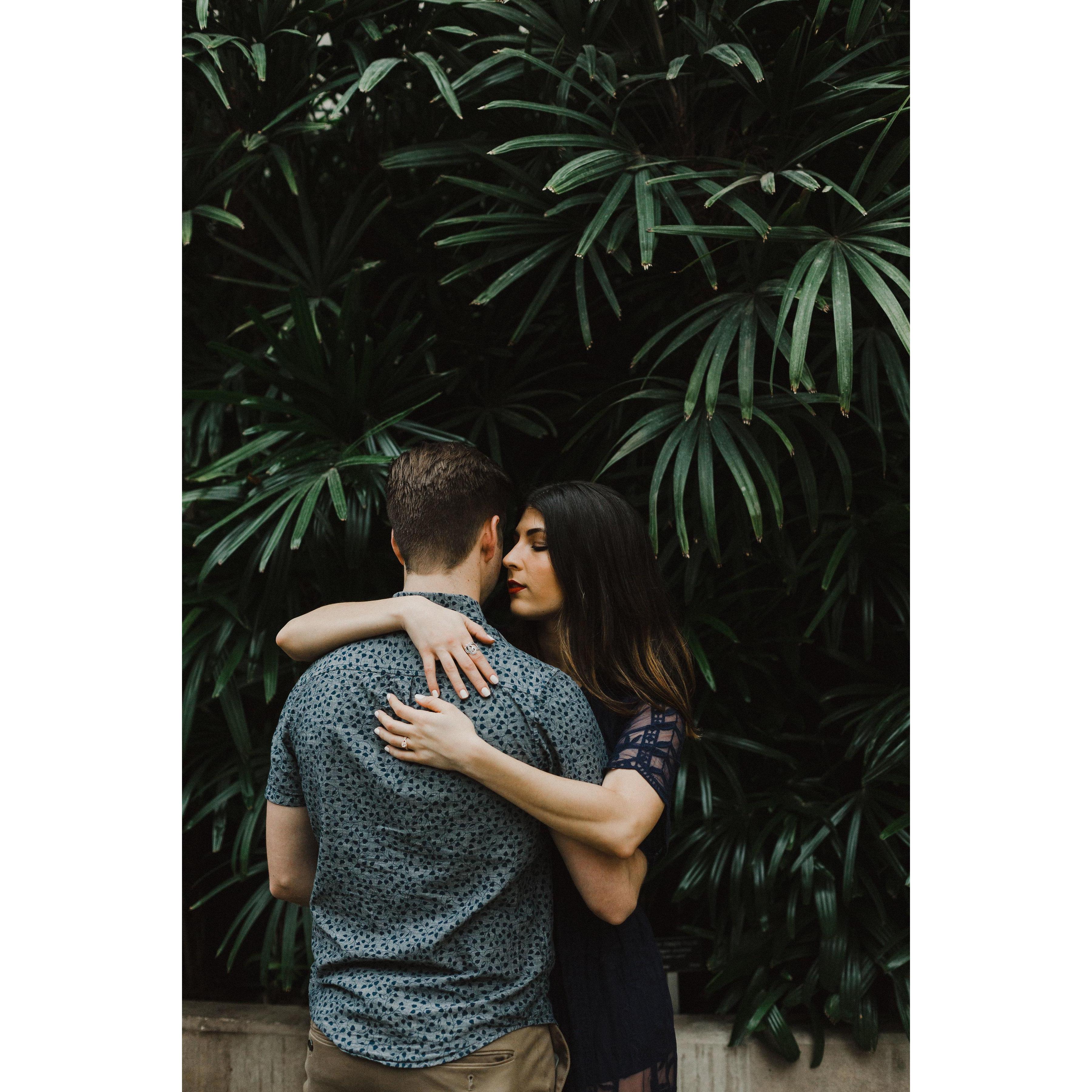 whispering sweet nothings... or smelling Ben's ear. You'll never know.