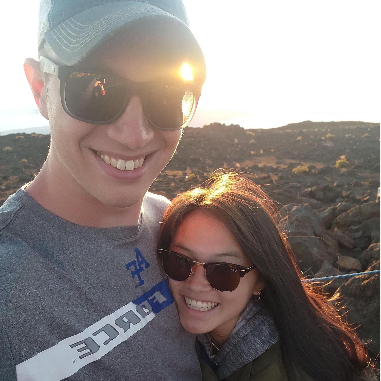 Ty and Megan at Haleakala in Maui