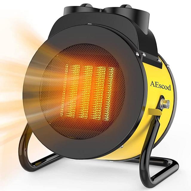 Portable Electric Heater, Electric Space Heater with 3 Heat Settings, 1500w Ceramic Heater Fan with Thermostat, Suitable for Bedroom, Office and Indoor Use