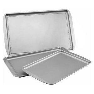 Farberware 3Pc Cookie Pan Set - Gray