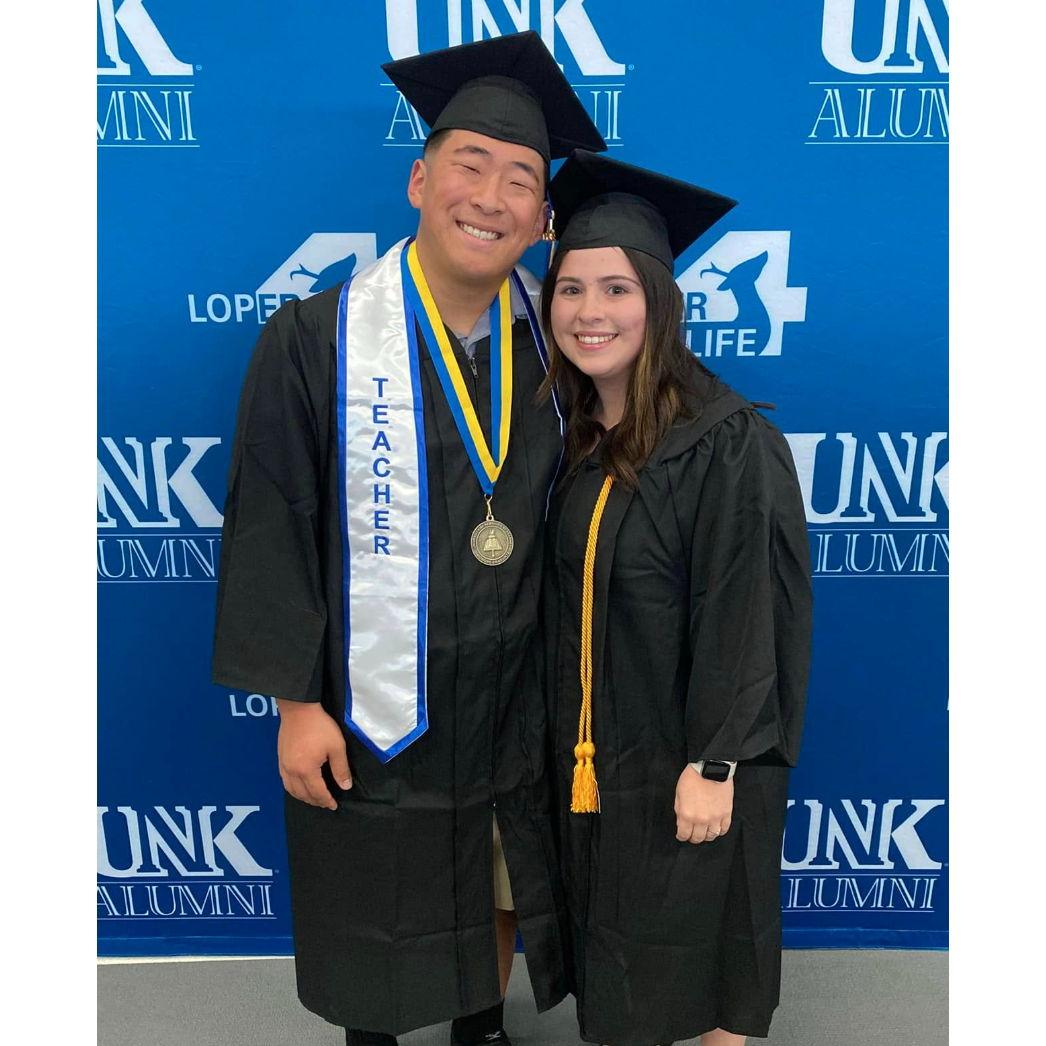 We graduated together from UNK.