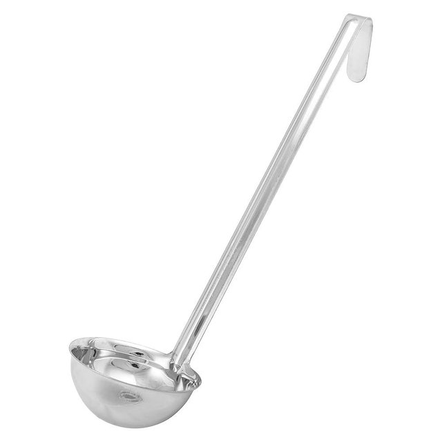 Winco Prime One Piece Stainless Steel Ladle, NSF Listed, 6 Ounce