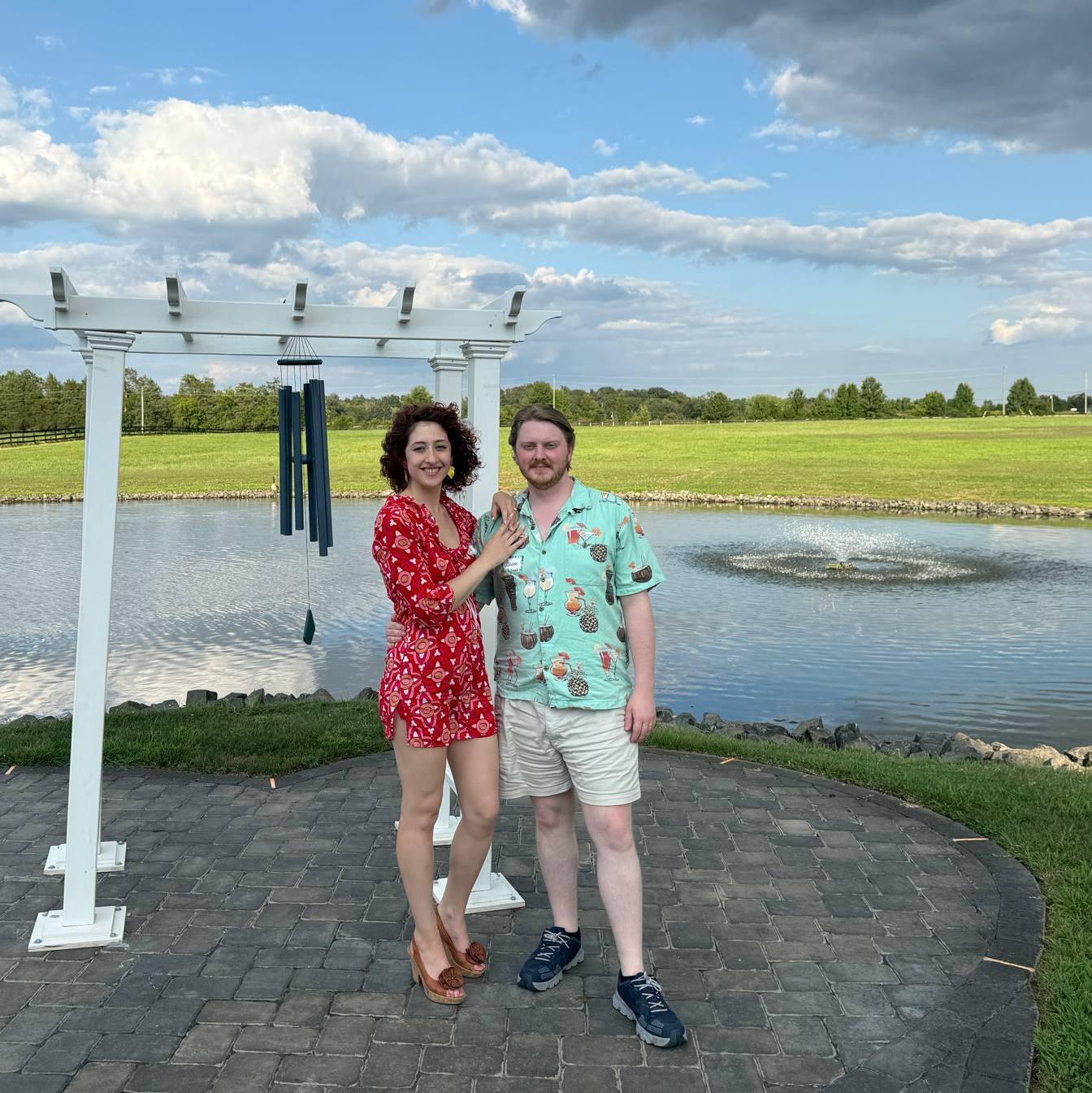 The next photo we took immediately after this very waspy one is us midair jumping (2025)