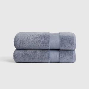 Turkish Ultra Luxe Plush Bath Towel (Set of 2) in Mineral