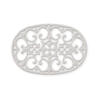 Oval Trivet, White