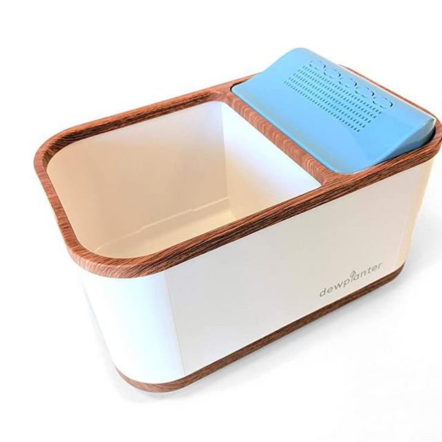 Water Generating Dewplanter - 6.5 Inch Self Watering & Water Generating Planter Pot for Indoor houseplants, Flowers, Herbs, and Succulents.