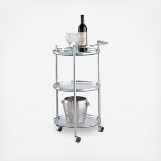 Round Serving Cart