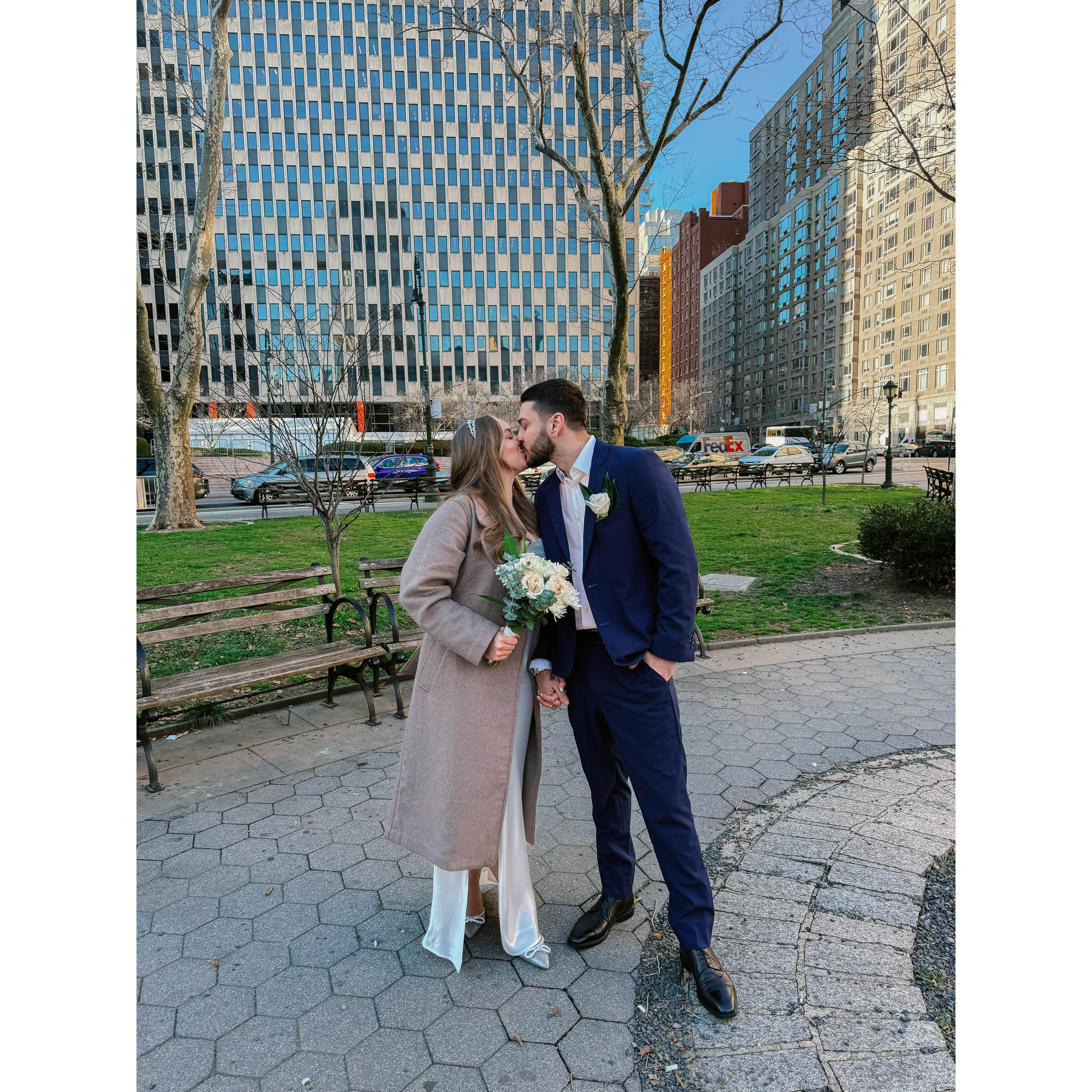 Our intimate wedding in New York City