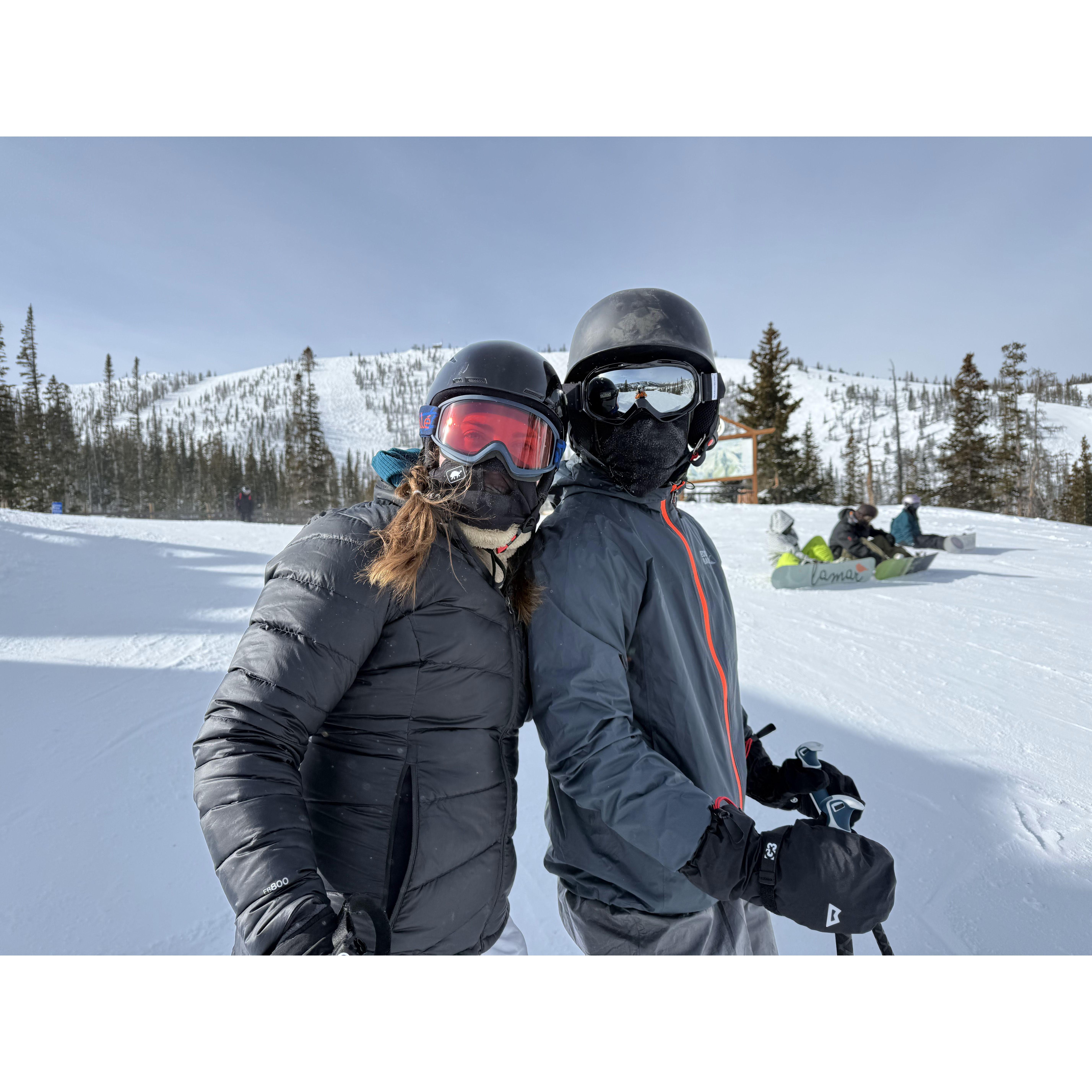 Jan 19: First time trying backcountry skiing!