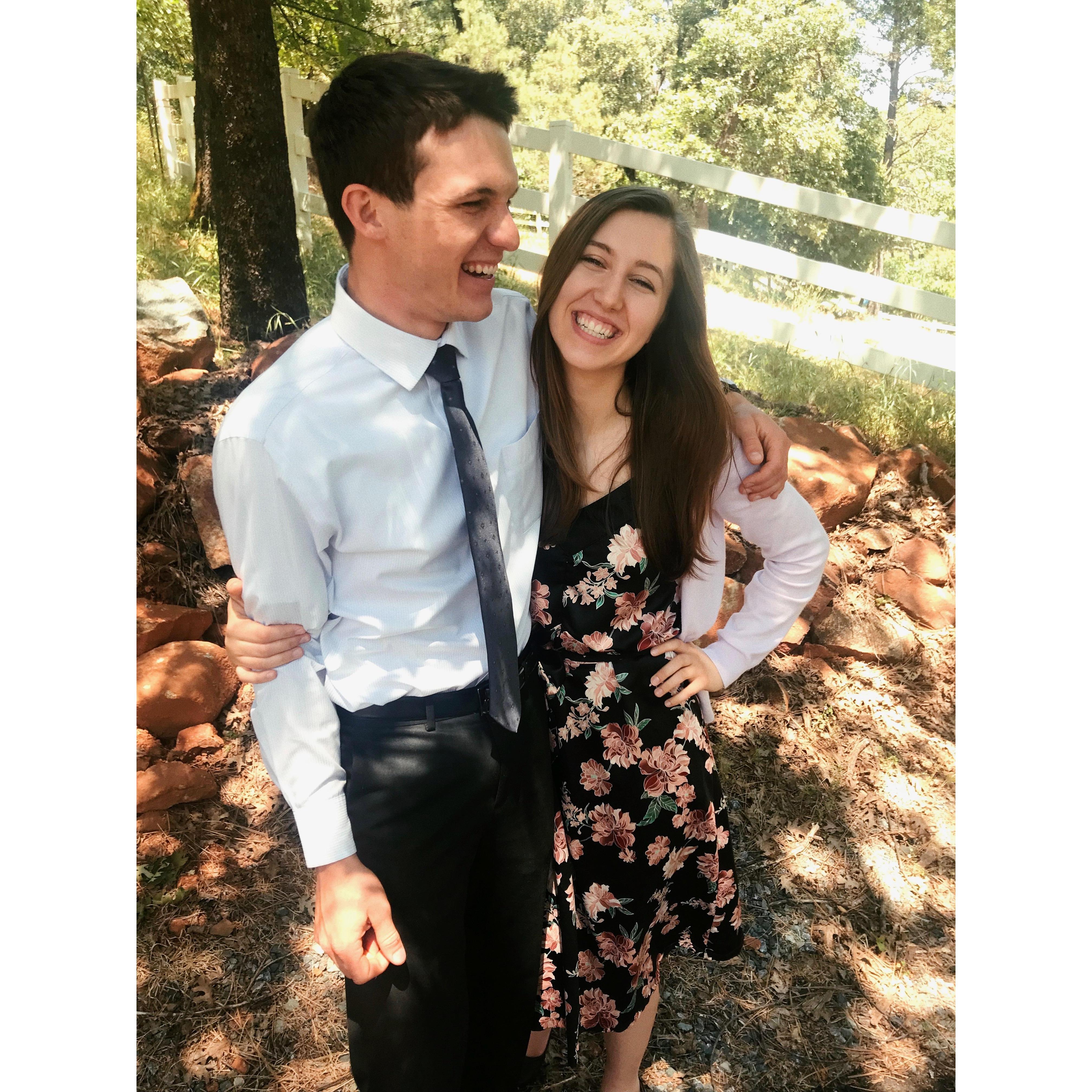 After we officially started dating.