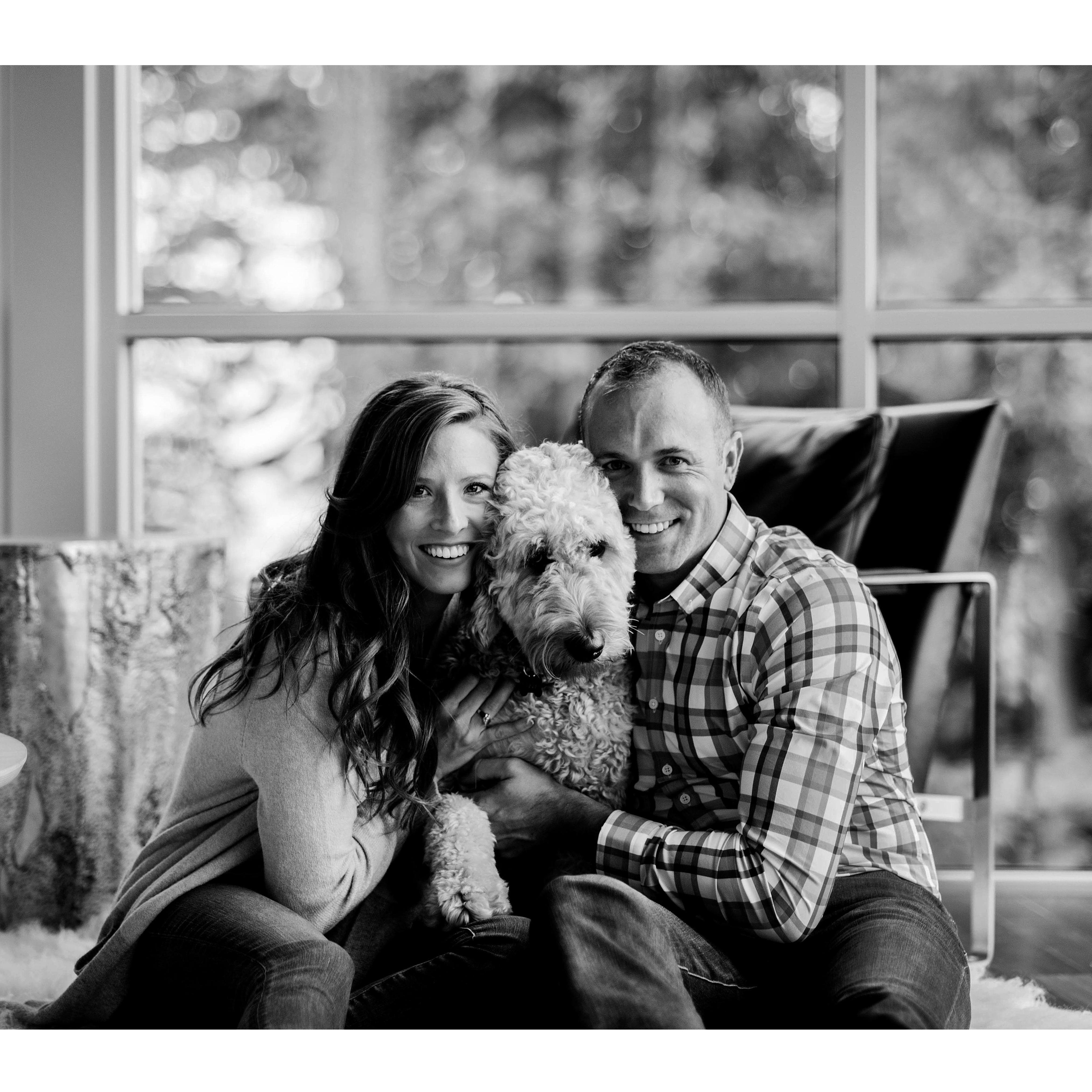 The engagement photos of course included Goose!