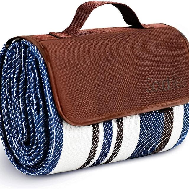 Picnic Outdoor Blanket Park Blanket Beach Mat for Camping on Grass Oversized Seats Adults Water Resistant Picnic Mat (60 X 60, Blue)