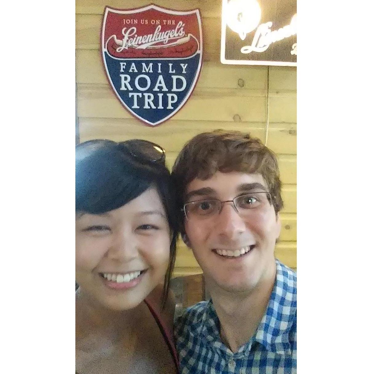 At the Leinenkugel's Brewery in August 2015.
