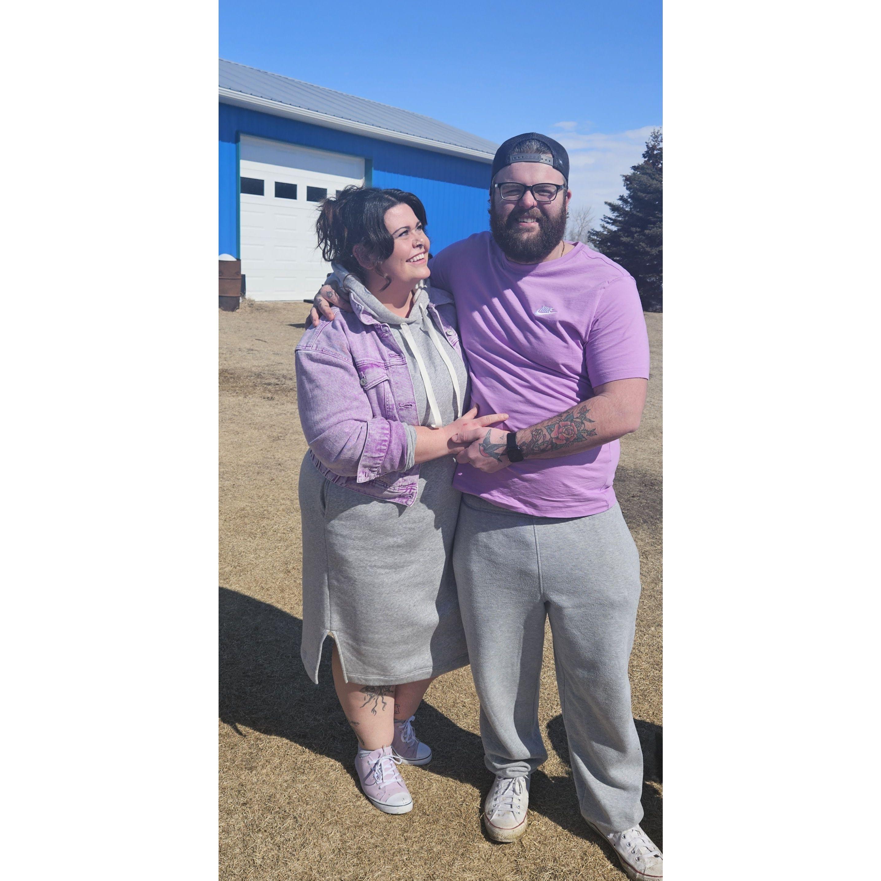 Our first Easter together, of course we had to match