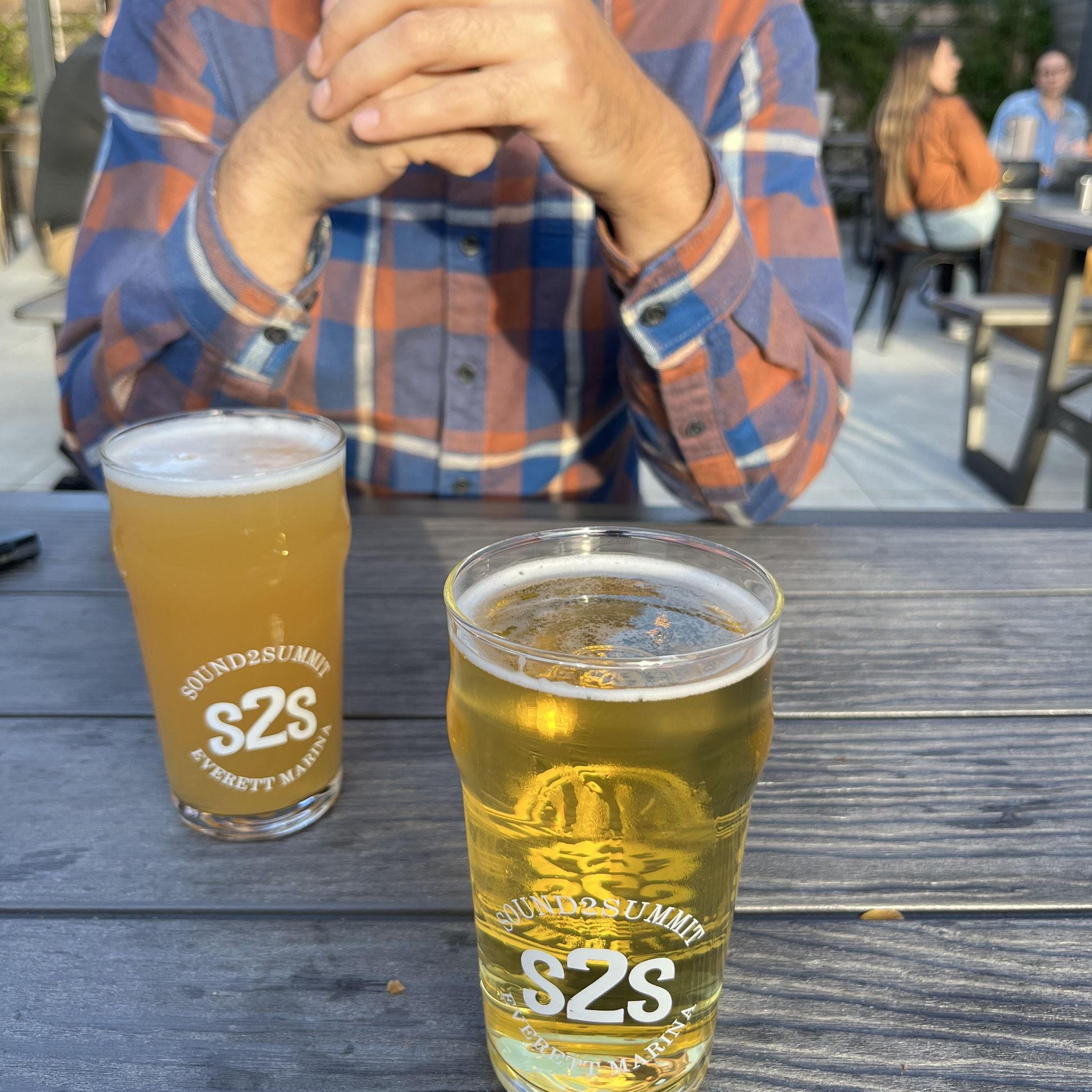 Celebratory engagement beers!