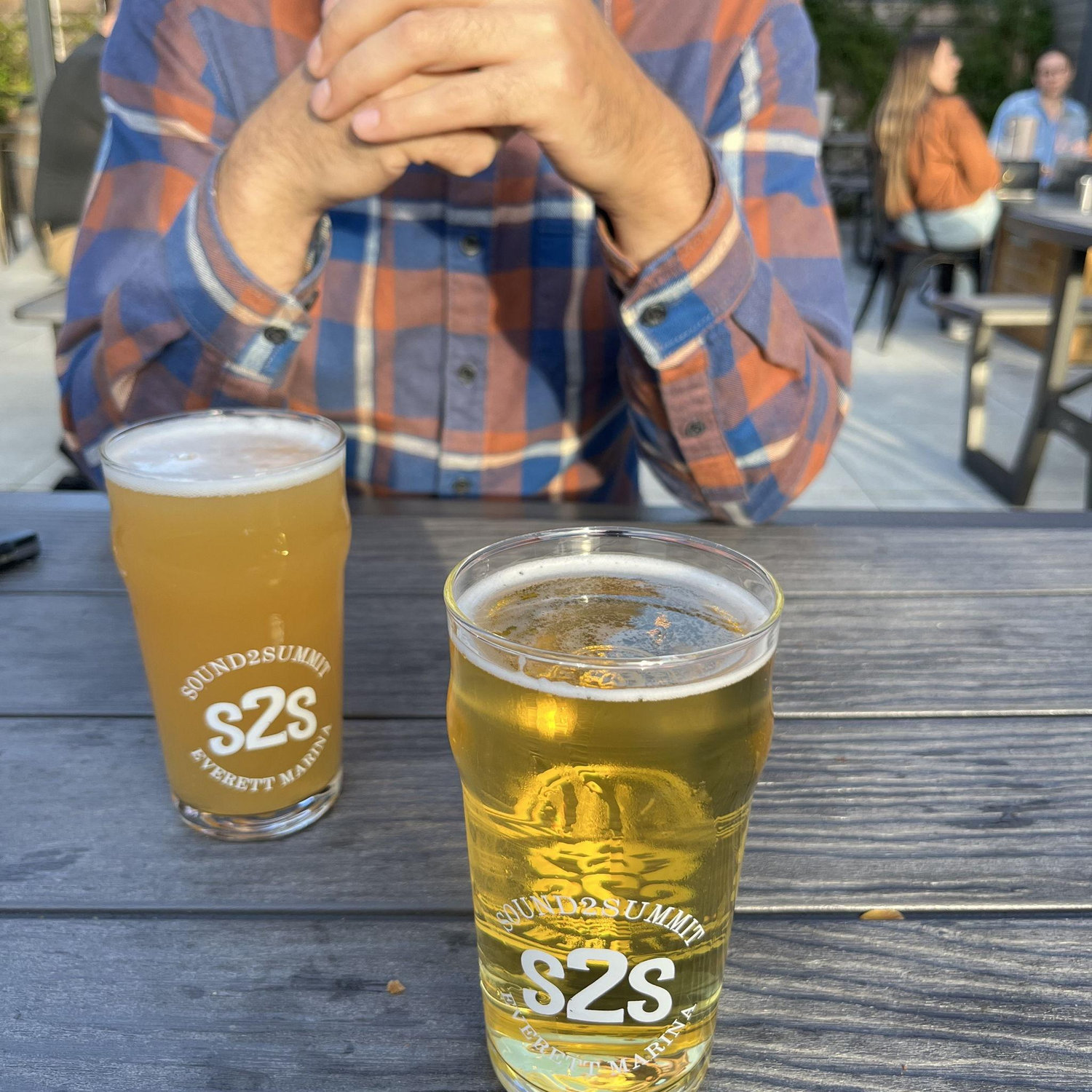 Celebratory engagement beers!