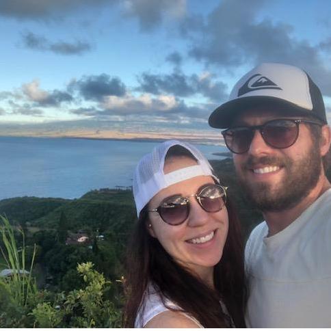 The day before Jeffry proposed in Maui.