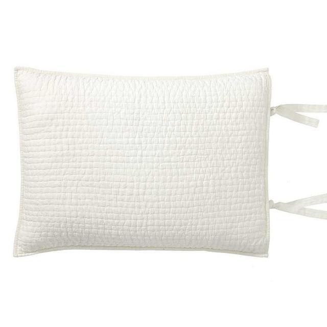 Pick-Stitch Handcrafted Sham, Standard, Classic Ivory