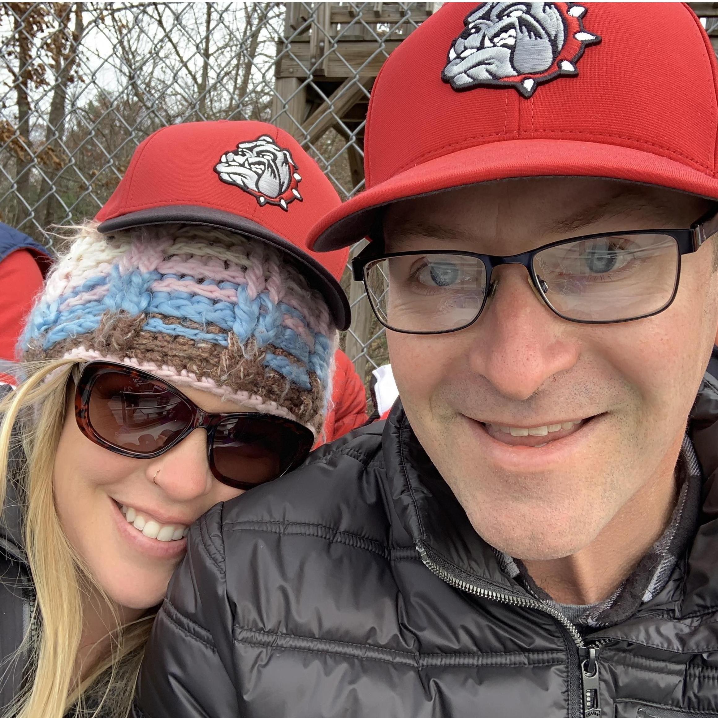 Watching the Bulldog's 11U State Championship football game!