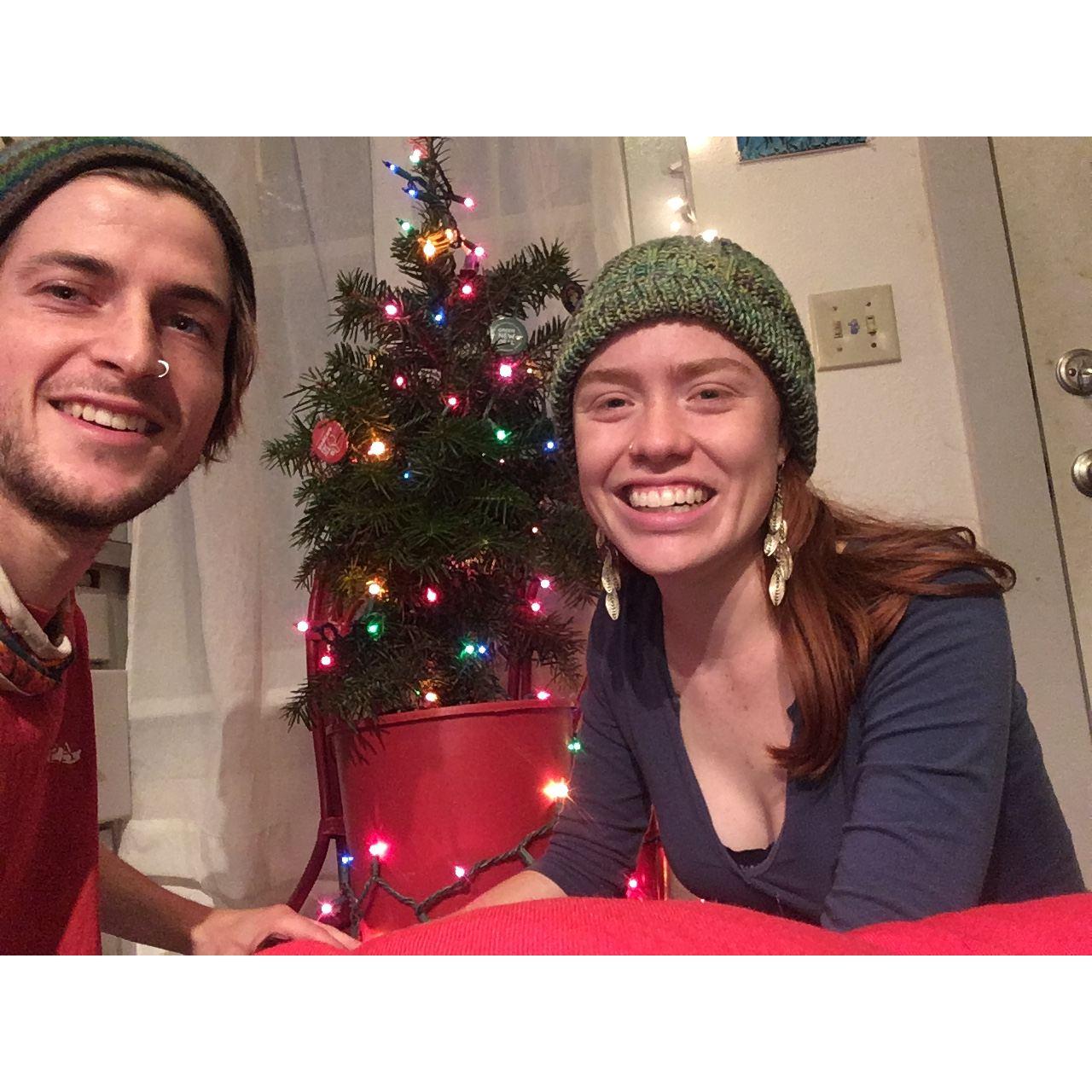 Our lil' Charlie brown Christmas tree. (Winter break 2020)