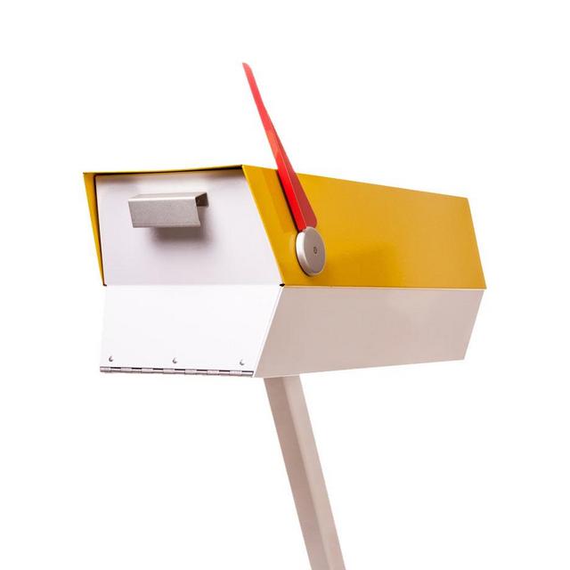 Mid-Century Post-Mount Mailbox Item # C3612