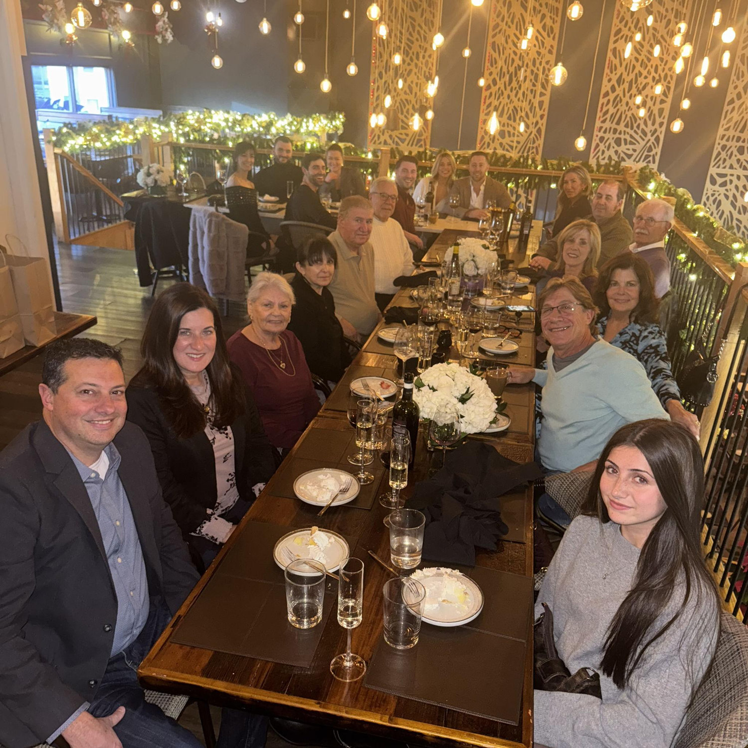 Engagement party with Dan's family