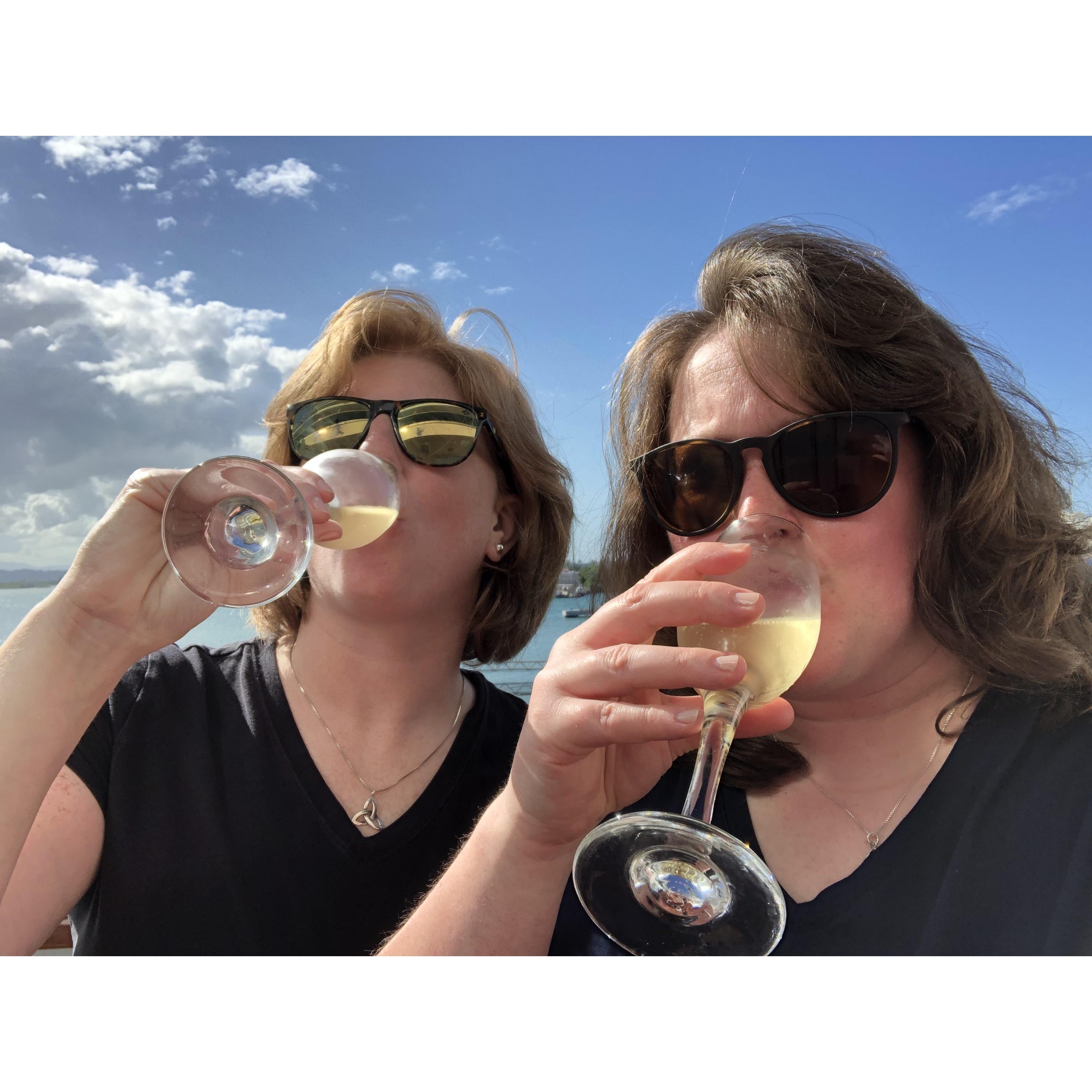 Champagne near Grand Turk