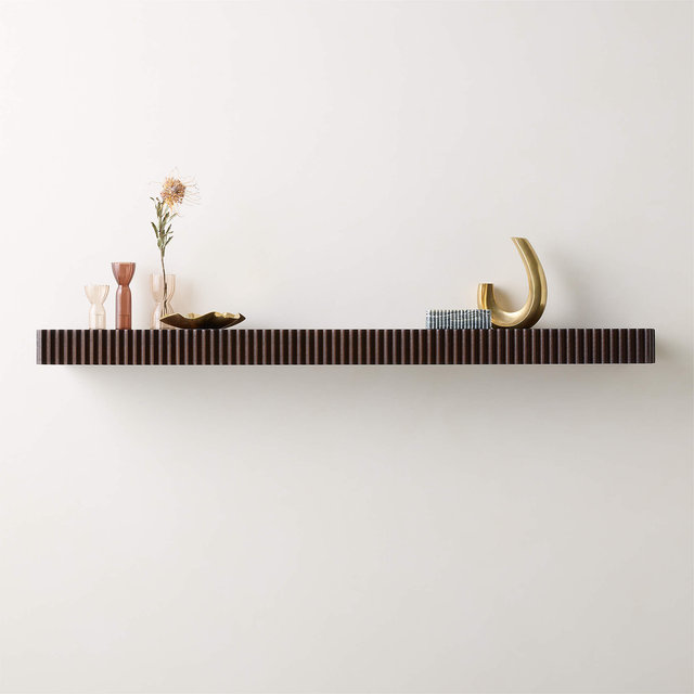 Palmer Dark Oak Wall Shelf 48"