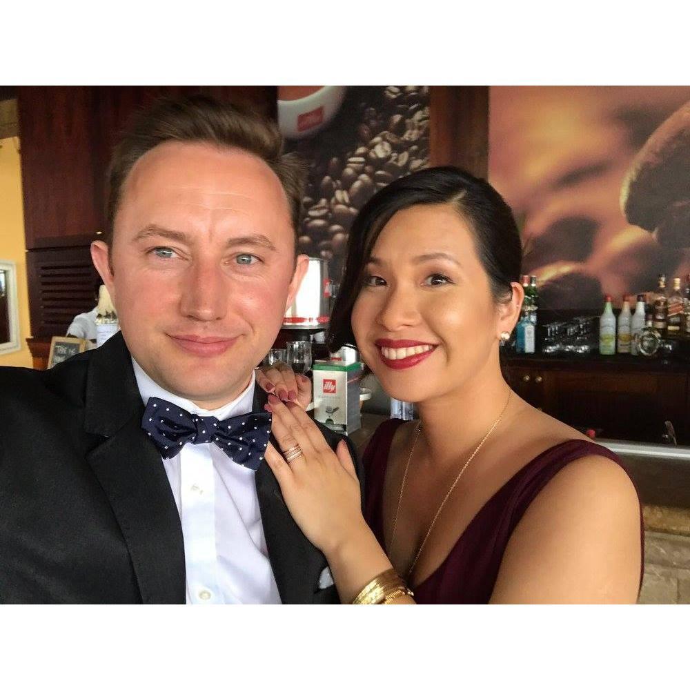 Celebrating our friends' wedding in Mauritius, August 2017
